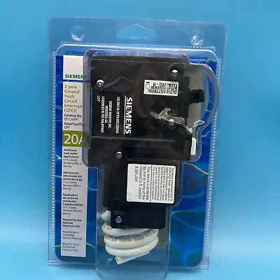Buy Siemens QF220A 2 Pole 20 Amp 120 240V AC  Type QPF Plug On GFCI GFI  Breaker NEW • 69.99$