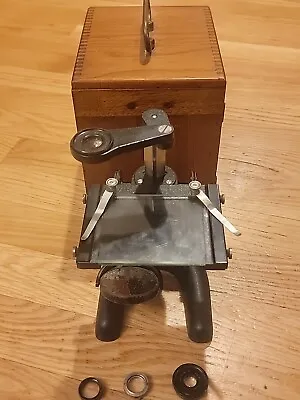 Buy Antique Bausch Lomb Dissecting Microscope +  Eyepieces Original Wood Box • 175$