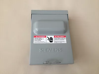 Buy Siemens WN2060 Pull Out AC Disconnect 60AMP Non-Fused 240 Volt 10HP • 14$