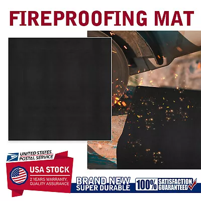 Buy Welding Blanket Fireproof Mat Heat Resistant Material Up To 1800°F Flame Retarda • 24.79$