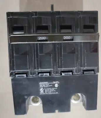 Buy Siemens Q2200B 2 Pole Main Circuit Breaker 200 Amp New Open Box • 189.99$