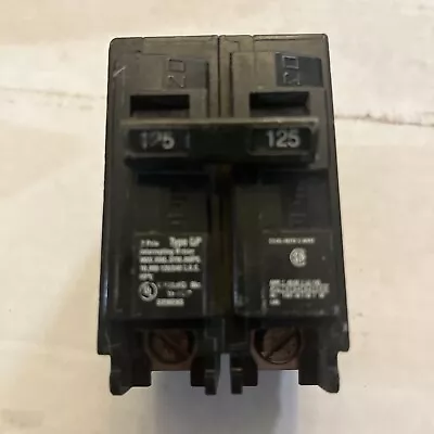 Buy USED Siemens Q2125 125-Amp Double Pole Type QP Circuit Breaker Tested Good • 20$