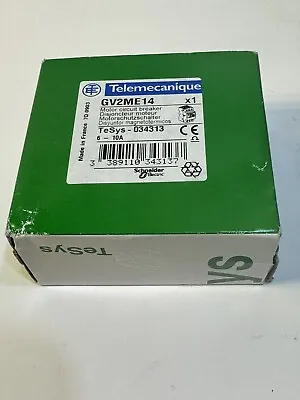 Buy Telemecanique Schneider Electric GV2ME14 Motor Circuit Breaker Sealed Box • 53.49$