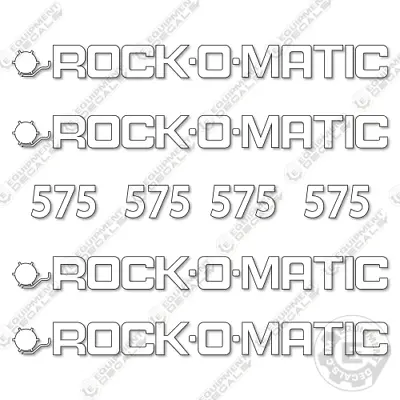 Buy Fits Rock-O-Matic 575 Decal Kit Rock Picker - 7 YEAR OUTDOOR 3M VINYL! • 124.95$