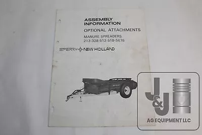 Buy New Holland Assembly Information Optional Attach Manure Spreader 213 328 512 518 • 25.99$