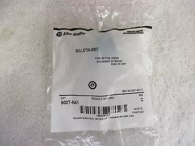 Buy NEW Allen Bradley Bulletin 800T Push Button Green    800T-N41     Ser C • 14.99$