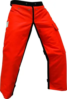 Buy Forester Chainsaw Safety Chaps With Pocket, Apron Style (Long 40 , Orange) • 41.99$