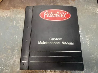 Buy Genuine OEM Peterbilt Chassis 546909 Custom Maintenance Shop Repair Manual • 475$