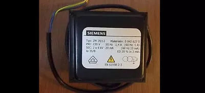Buy Siemens ZM20/12 Ignition Transformer New One Expedited Shipping ZM 20/12 • 193.50$