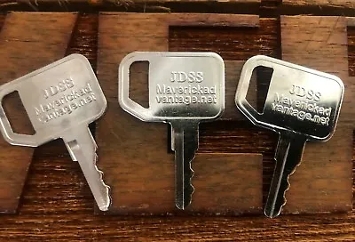 Buy 3 Keys For John Deere Skid Steer,fits Many Models, PN KV13427,T209428,comp Loadr • 6.99$