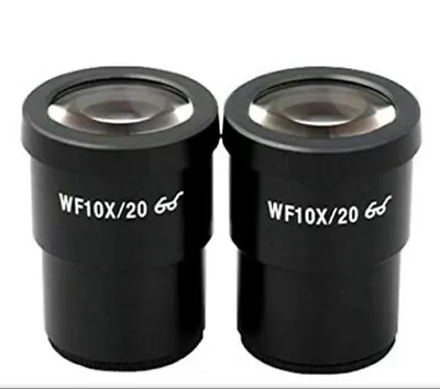 Buy AmScope Pair Of 10X Super Widefield Viewing Microscope Eyepieces (30mm Mount) • 35$