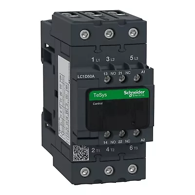 Buy Schneider Electric TeSys Deca Contactor 50A 40HP LC1D50AG7 • 69.99$