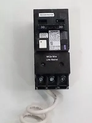 Buy New Siemens QF230A 2 Pole 30 Amp 120 240V AC  Type QPF Plug On GFCI  • 45$
