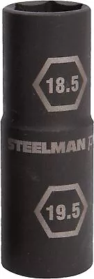 Buy Steelman Pro 1/2-Inch Drive 6-Point Thin Wall 18.5mm X 19.5mm X  • 27.57$