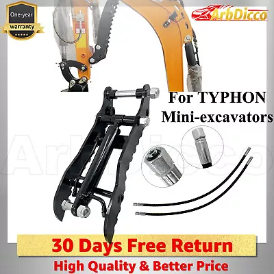 Buy Universal Hydraulic Thumb Clip Kit Fits Mini Excavators Within 3 Tons TYPH 2008N • 360$