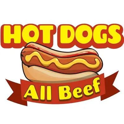 Buy SignMission 12 In. Hot Dogs Concession Decal Sign With Cart Trailer Stand Sti... • 18.19$