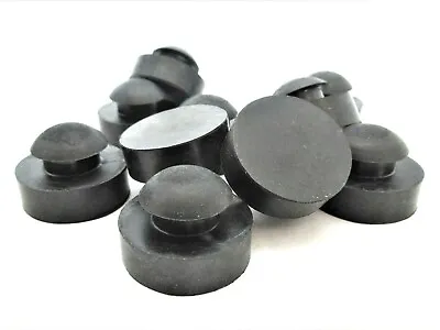 Buy 5/16  Tall Rubber Feet Push In  Ridged  Fits 1/2  Hole & 3/16  Panel  8 Per Pack • 14.91$