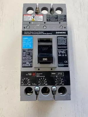 Buy Siemens FXD63B200 200A 600V Standard Circuit Breaker • 495$