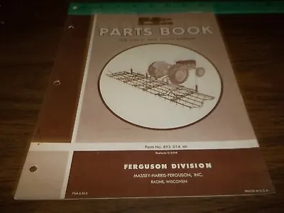 Buy Ferguson Spike Tooth Harrow Parts Book For Models S-BO-41 • 5$