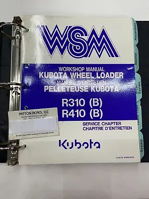 Buy Work Shop Manual For Kubota Wheel Loader Models R310(B) R410(B) Service Chapter • 50$