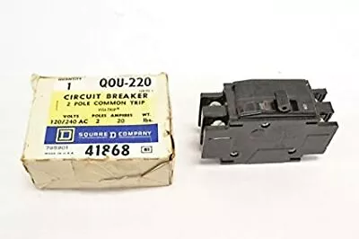 Buy Square D By Schneider Electric Qou220 Circuit Breaker, Thermal Mag, 2p, 20a • 49.99$