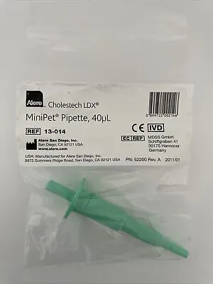 Buy Alere MiniPet Pipette 40 Micro Liter • 9.99$