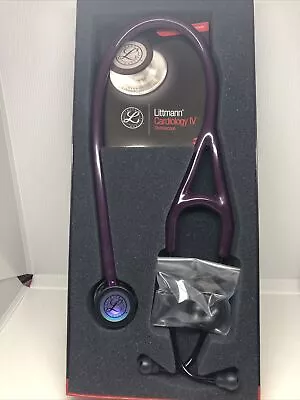 Buy Littman Stethoscope Cardiology IV - Polished Rainbow/Plum Violet Stem 6239 NEW • 185$