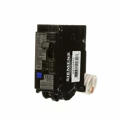 Buy Siemens QA115AFC 15 A Plug-On Combination AFCI Breaker - Black ( BRAND NEW ) • 37$