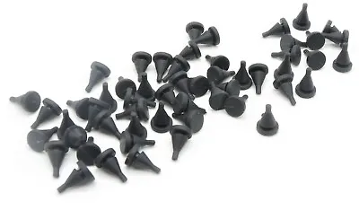 Buy 1/8  Hole Rubber Push In Ridged Stem Bumpers 5/16  OD  Fits 1/16 Panels 100 Pack • 29.40$