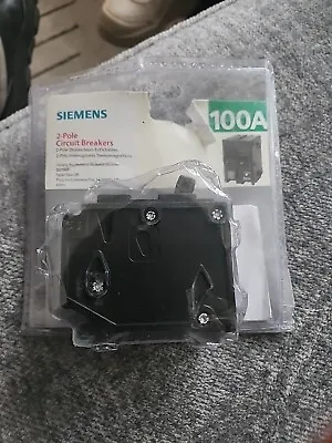 Buy Q2100P Siemens 100 Amp 120/240V 2 Pole Main Circuit Breaker NEW OPEN BOX • 25$