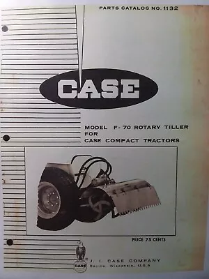 Buy Case 220 222 442 444 Garden Tractor F-70 Rotary Tiller Implement Parts Manual JI • 58.99$