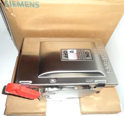 Buy NEW Siemens HNF361S 30-Amp 600V 3-Phase Non Fusible Stainless Safety Switch 30A • 799.99$