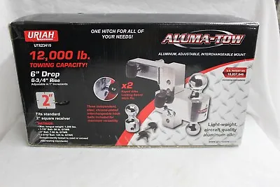 Buy Uriah AlumaTow Adjustable Aluminum Tow Truck Car Trailer Hitch Mount 6 Inch Drop • 150$