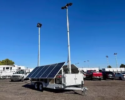 Buy DC Solar Trailer - B Model With Backup 11 KW Kubota Generator & 260 Watt Panels • 19,950$