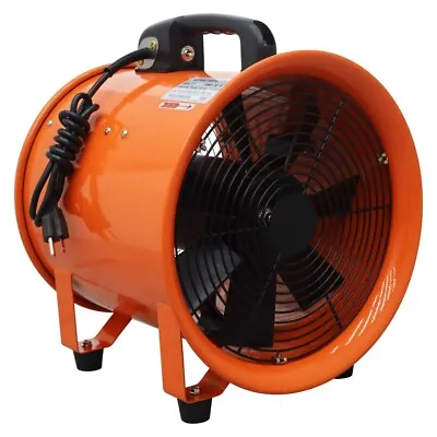 Buy 16  Ventilation Axial Fan Cylinder Pipe Spray Booth Paint Fumes Exhaust Blower • 288.58$