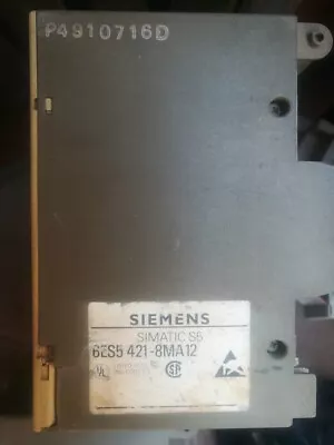 Buy Siemens  6ES5 421-8MA12  Simatic S5 Digital Input Module • 30$