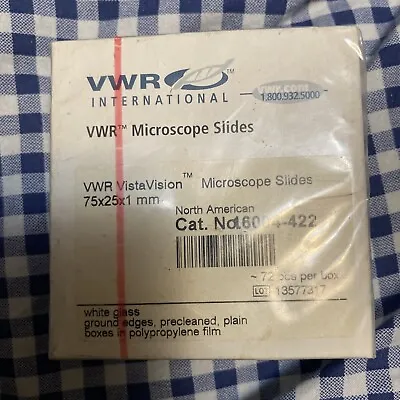 Buy VWR VistaVision HistoBond Microscope Slides 75x25x1 Mm • 35$