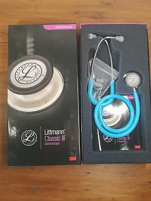 Buy Littmann Classic III Stethoscope  27  Turquoise 5835 - New Open Box • 87.40$
