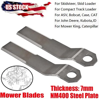 Buy Rotary Cutter Blade For Mower King Skidsteer Brush Hog Cutter REPLACEMENT Blades • 137.69$