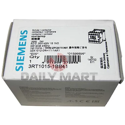 Buy New In Box Siemens Contactor 3RT1015-1BB41 Programmable Motor Control • 33.85$