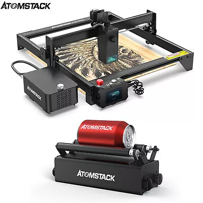 Buy ATOMSTACK A20 Pro 20W Laser Engraver Cutter W/ Air Assist Kit+Rotary Roller S4C8 • 396.72$