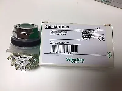 Buy 9001KR1GH13 Non-Illuminated Push Button Green 30mm, Schneider Electric, NEW!  • 60$
