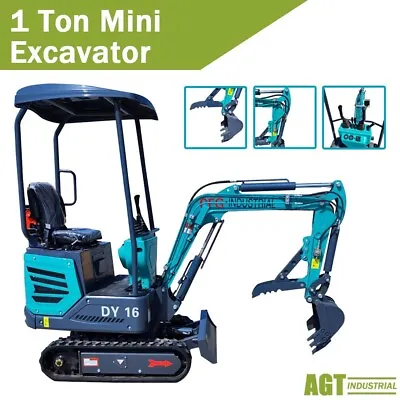 Buy AGT Mini Excavator 1 Ton Hydraulic Digger Tracked Crawler  With Kubota Engin EPA • 10,699$