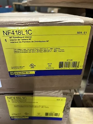 Buy SQUARE D NF418L1C 125 Amp 3-Phase 4-Wire 18-Circuit Panelboard MLO New In Box!!! • 489$