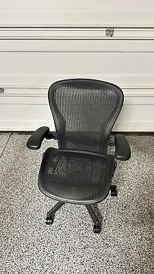 Buy Herman Miller Aeron Classic Office Chair - Black Size C (Fully Loaded Version) • 575$