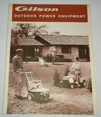 Buy Gilson Lawn Garden Tractor & Equipment Sales Brochure Super 25 Pacer 939 940 941 • 18.90$