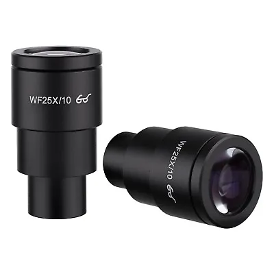 Buy AmScope Pair Of Extreme Widefield 25X Eyepieces (30mm) High-Eyepoint WF25X • 57.99$