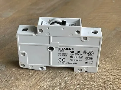 Buy Siemens 5sx2 C10 Circuit Breaker 1 Pole 10a 230/400v • 5$