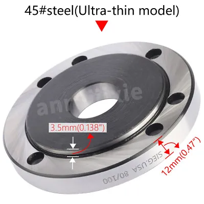 Buy 80mm To 100mm Mini Lathe Convertible Flange,3 Jaw Chuck Transfer To 4 Jaw Chuck • 119.99$