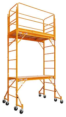 Buy 12 Ft Scaffold 2 Story Rolling 1000 Lb. Capacity Painting Drywall Scaffolding HD • 999$